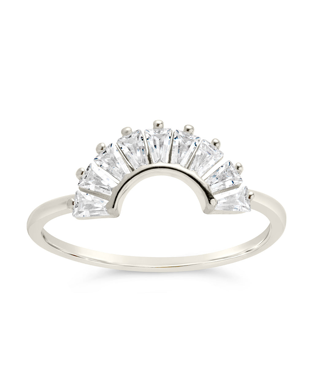 Sterling Silver CZ Dawn Stacking Ring