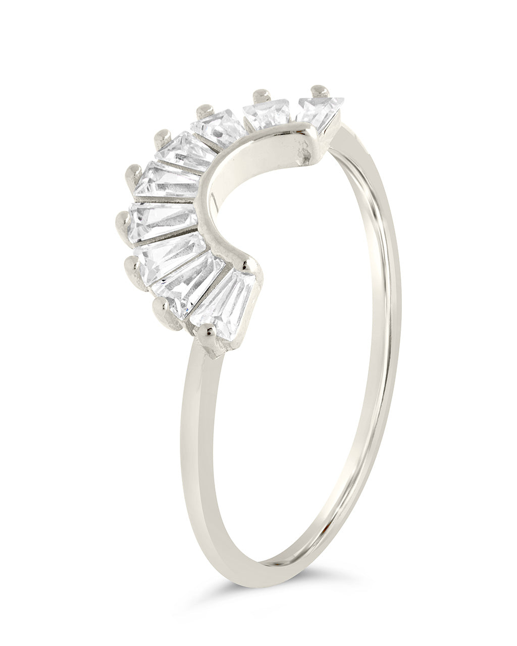 Sterling Silver CZ Dawn Stacking Ring