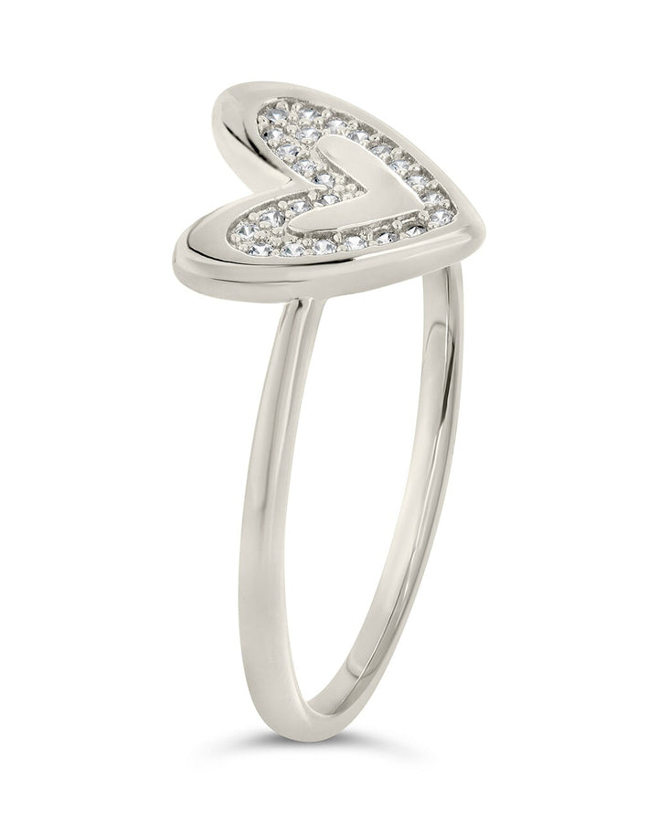 Sterling Silver Mabel CZ Heart Ring