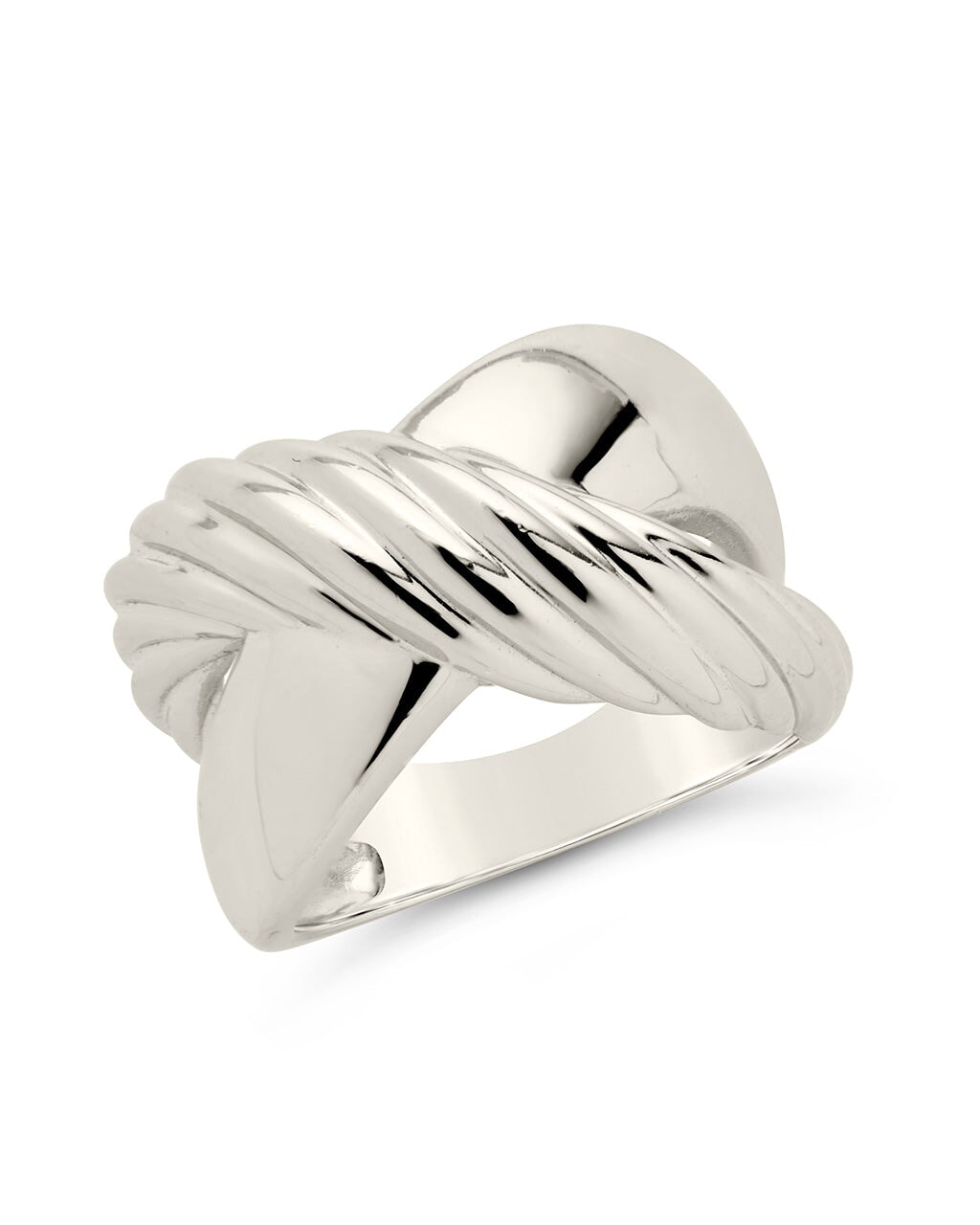 Myra Textured Cross Ring