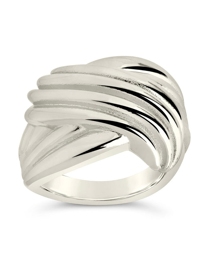 Plié Textured Statement Ring