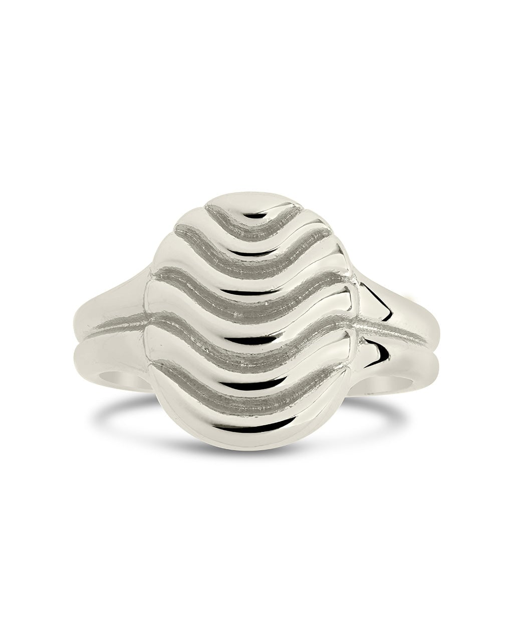 Livia Textured Signet Ring