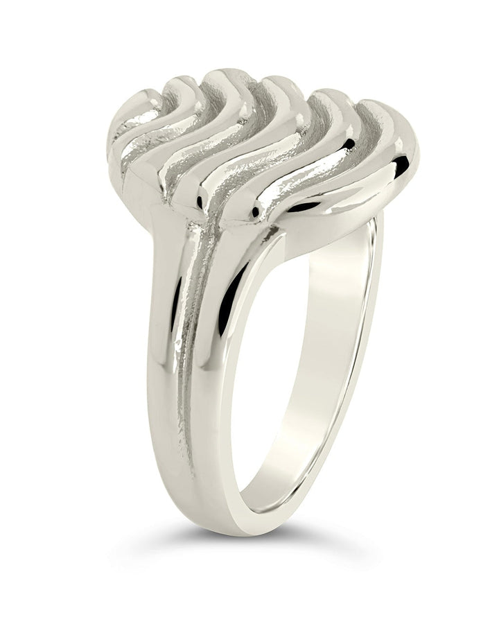 Livia Textured Signet Ring