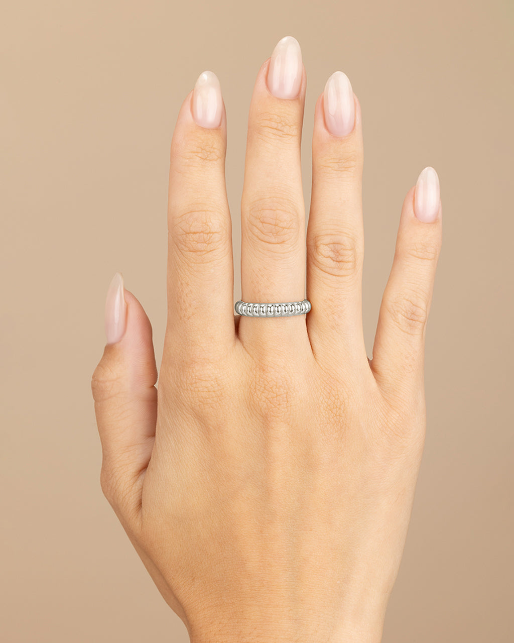 Sterling Silver Bubble Band Ring