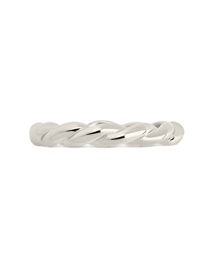 Sterling Silver Nixie Twist Band Ring