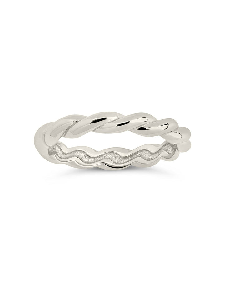 Sterling Silver Nixie Twist Band Ring