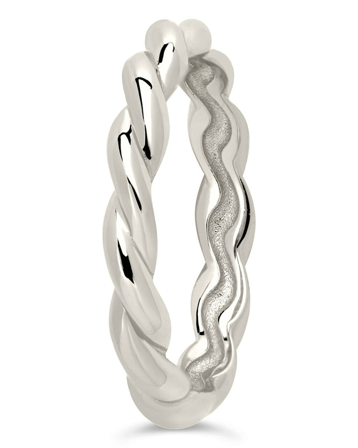 Sterling Silver Nixie Twist Band Ring