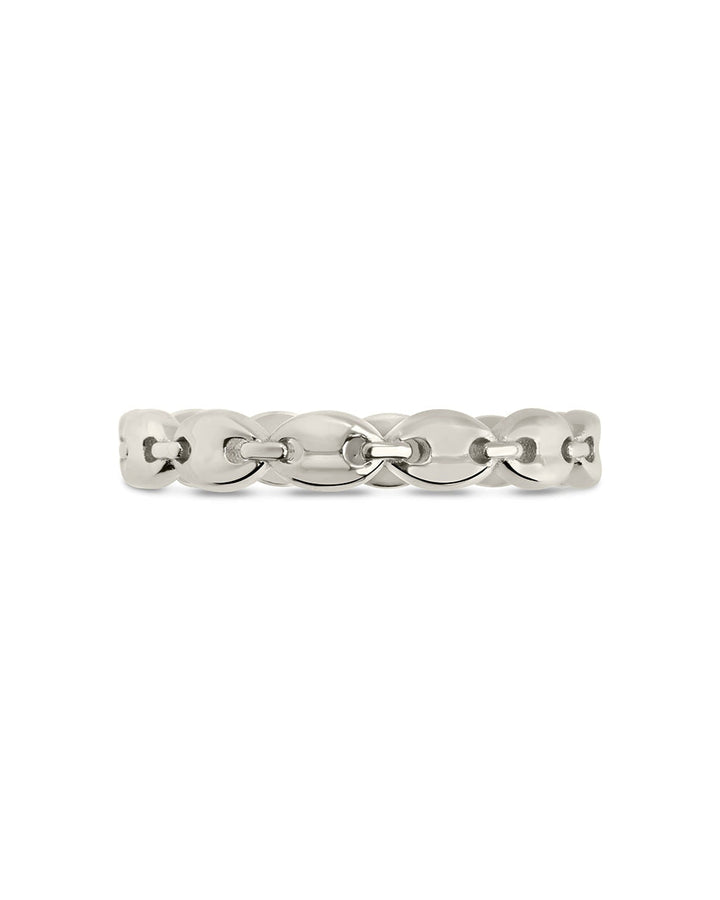 Sterling Silver Janie Anchor Chain Ring