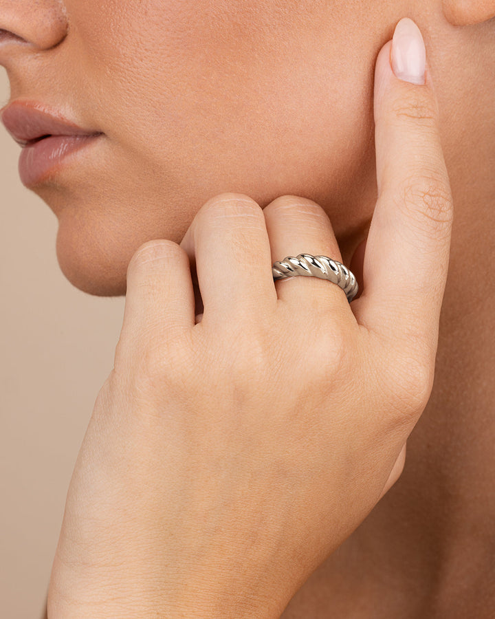 Sterling Silver Graham Twist Band Ring