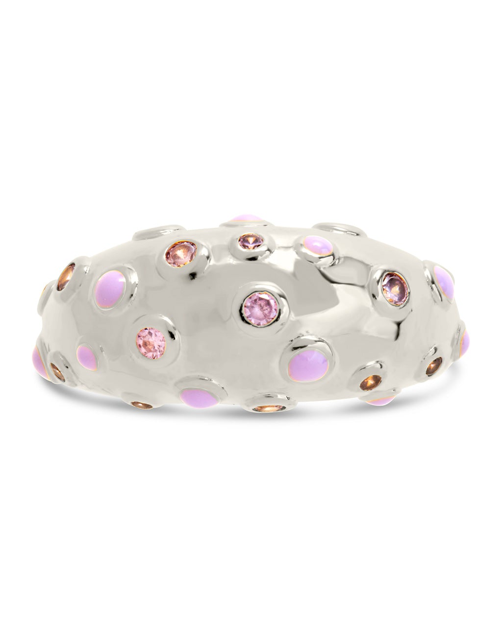Emberly CZ & Enamel Dome Ring