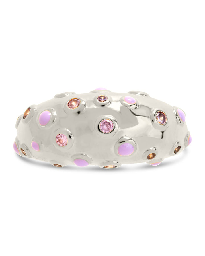 Emberly CZ & Enamel Dome Ring