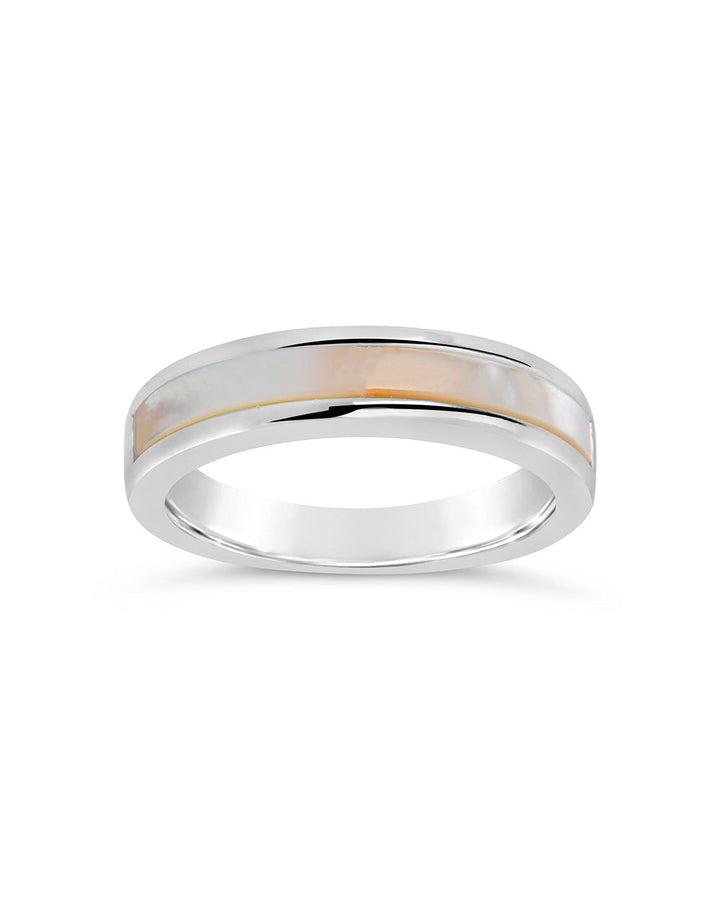 Mishel Mother of Pearl Band Ring