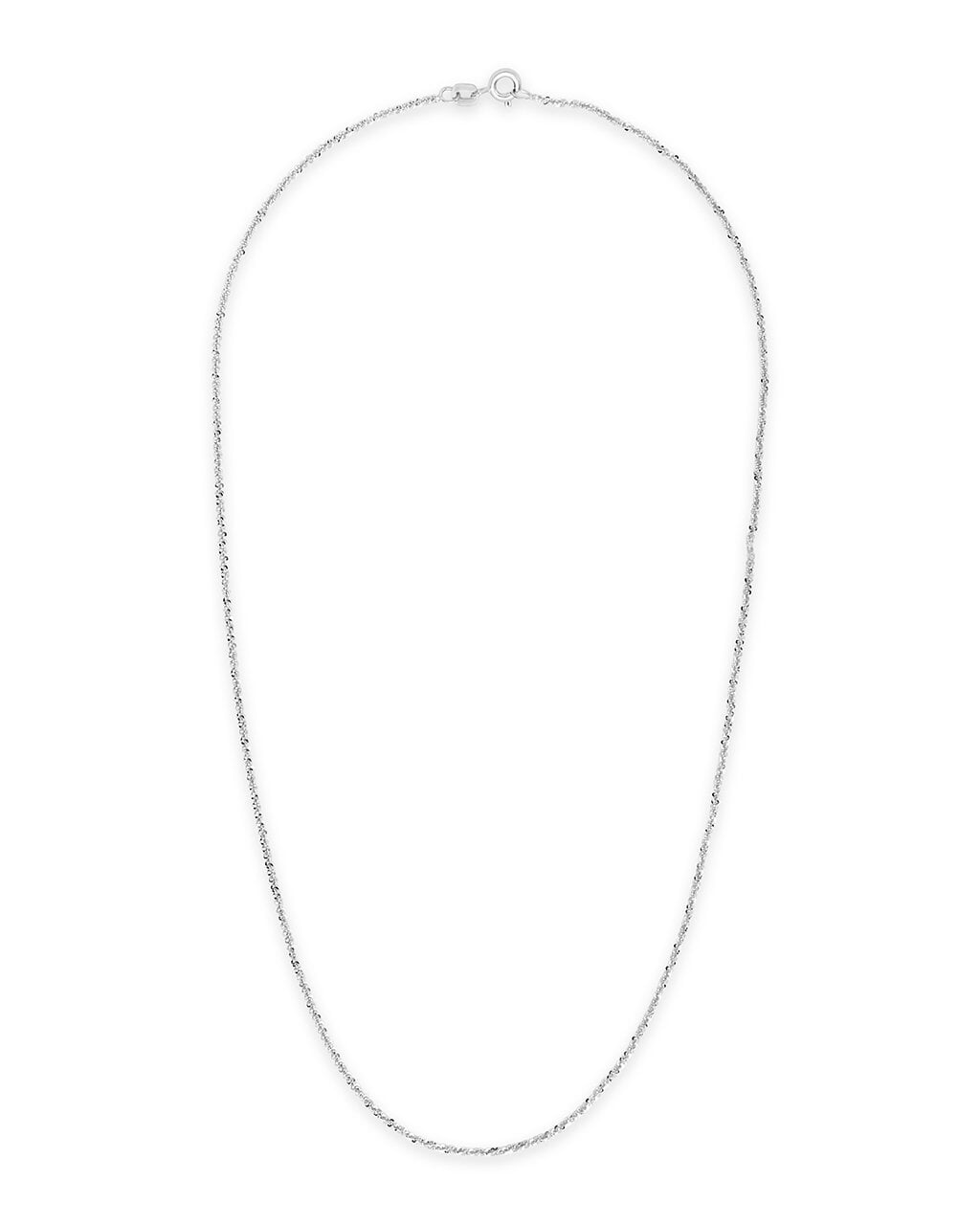 Men's Sterling Silver Rolo Chain Necklace