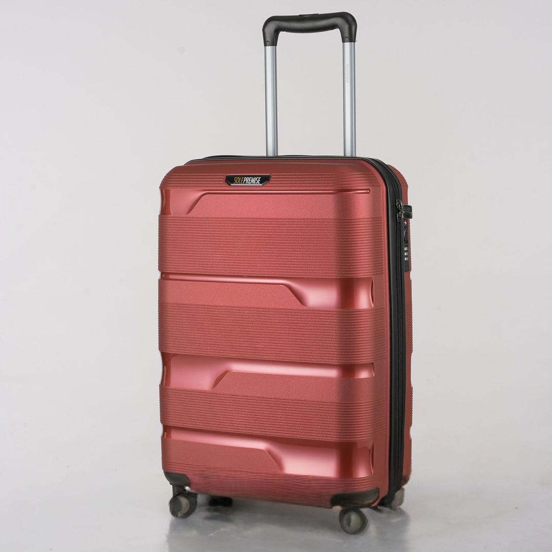 20-inch Red Carry-On Hardcase Roller Luggage
