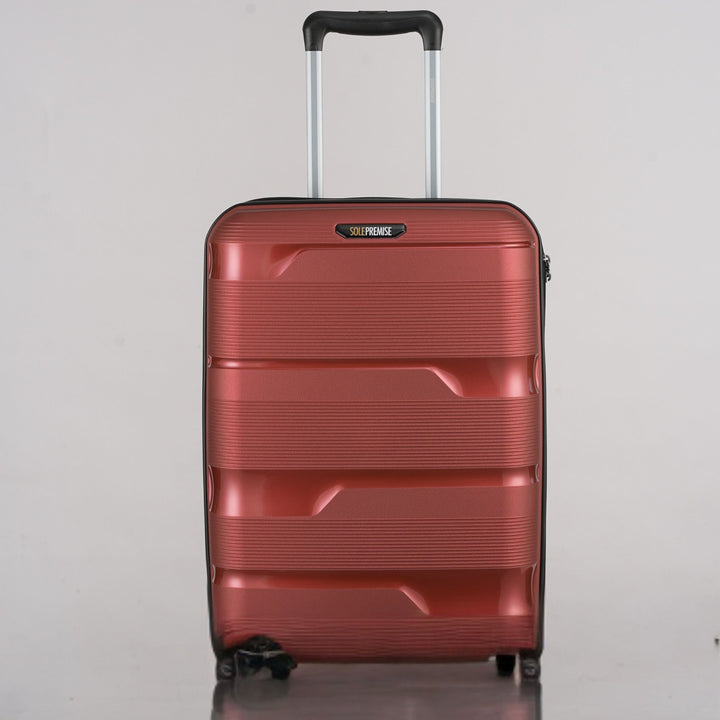 20-inch Red Carry-On Hardcase Roller Luggage