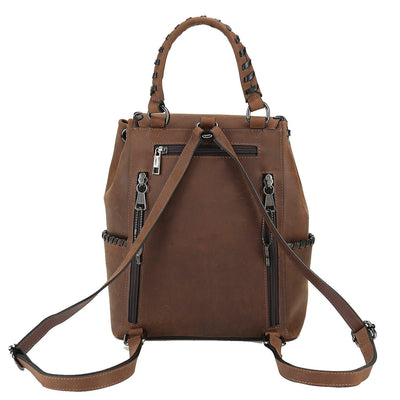 Concealed Carry Allie Leather Backpack by Lady Conceal