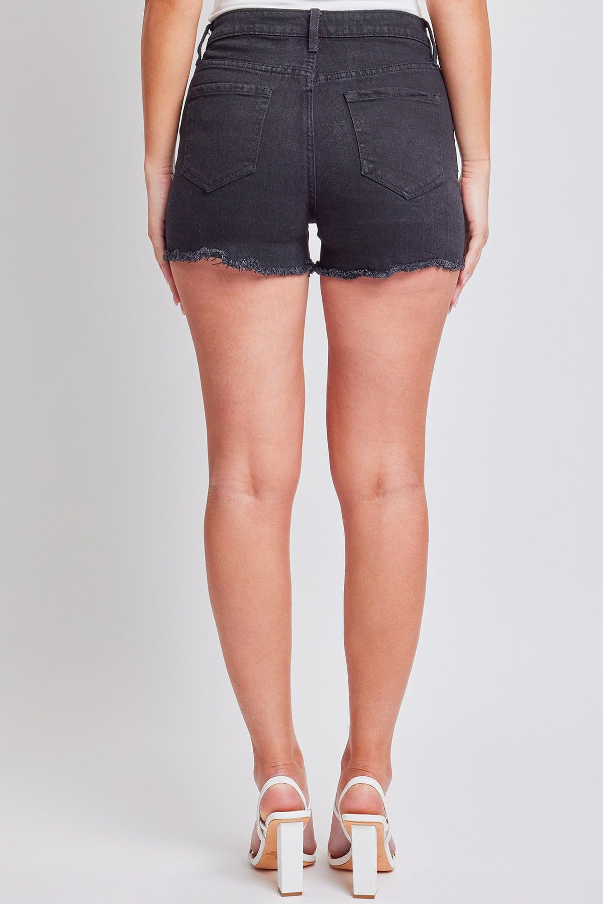 Women's Hybrid Dream Shorts With Frayed Hem Distressed