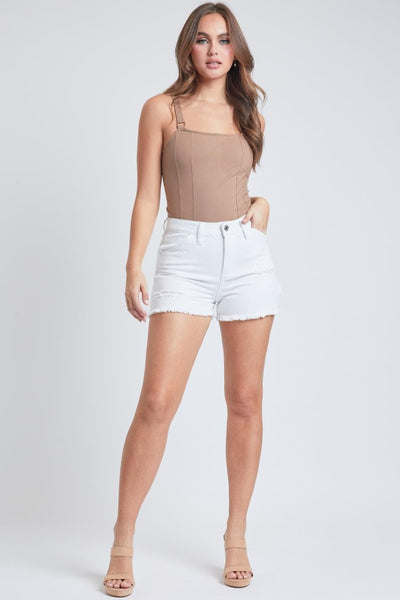 Women's  Carpenter Shorts With Frayed Hem-Sale