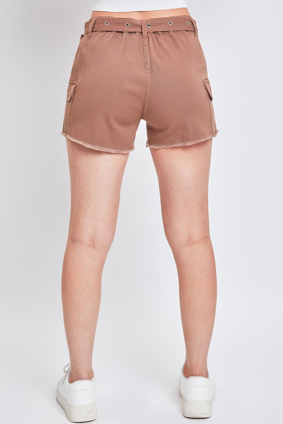 Women’s High Rise Belted Cargo Shorts