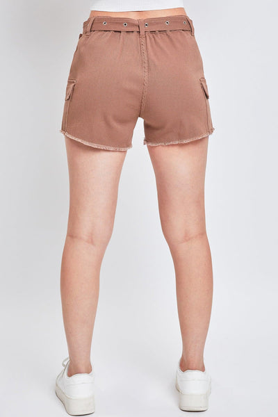 Women’s High Rise Belted Cargo Shorts