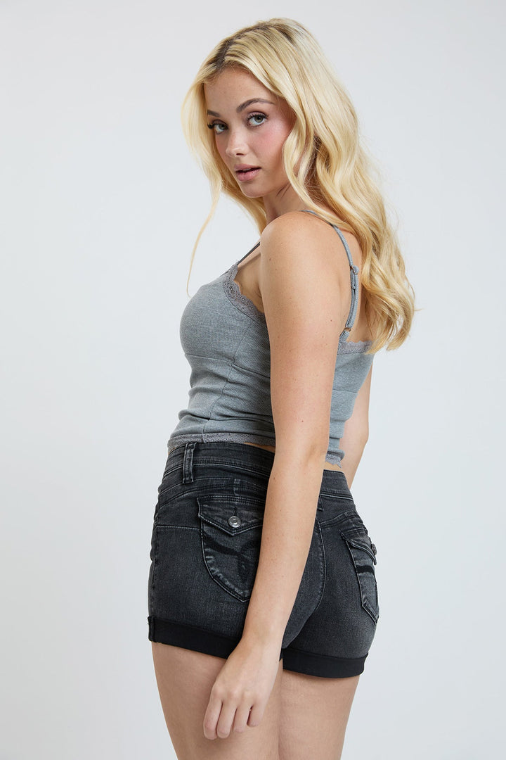 Women’s WannaBettaButt Cuffed Denim Shorts