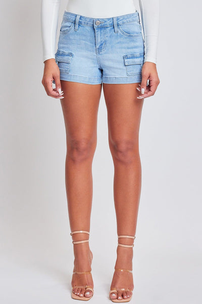 Women´s Denim Cargo Shorts with D-Ring Detail