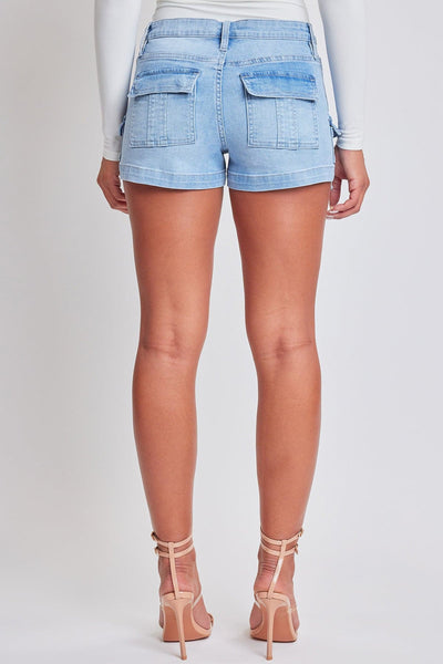 Women´s Denim Cargo Shorts with D-Ring Detail