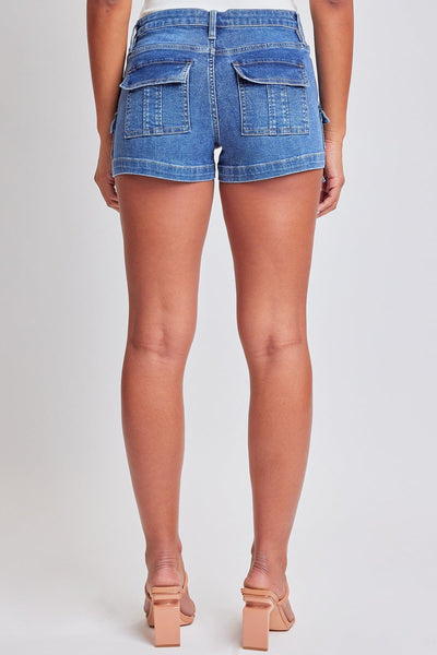 Women´s Denim Cargo Shorts with D-Ring Detail