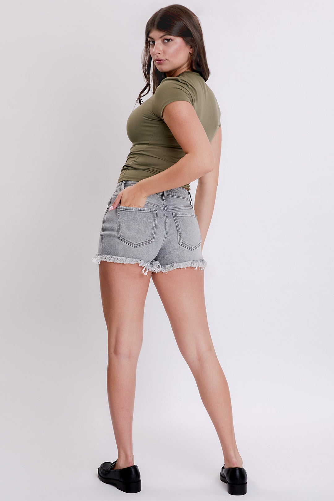 Women's Luxe Summer Fray Hem Shorts