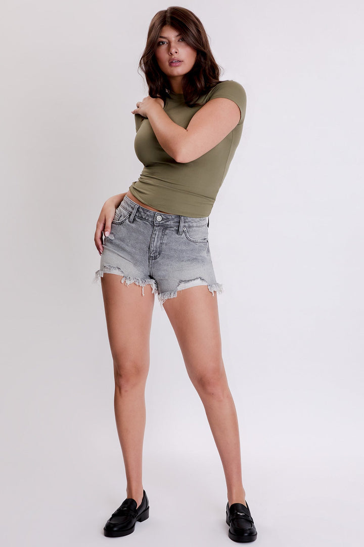 Women's Luxe Summer Fray Hem Shorts