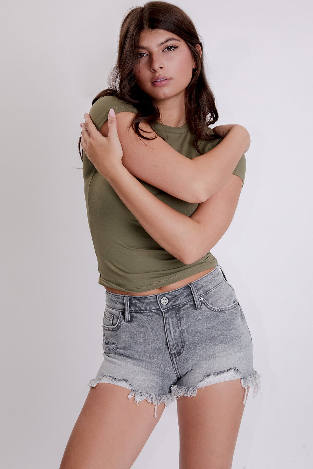 Women's Luxe Summer Fray Hem Shorts