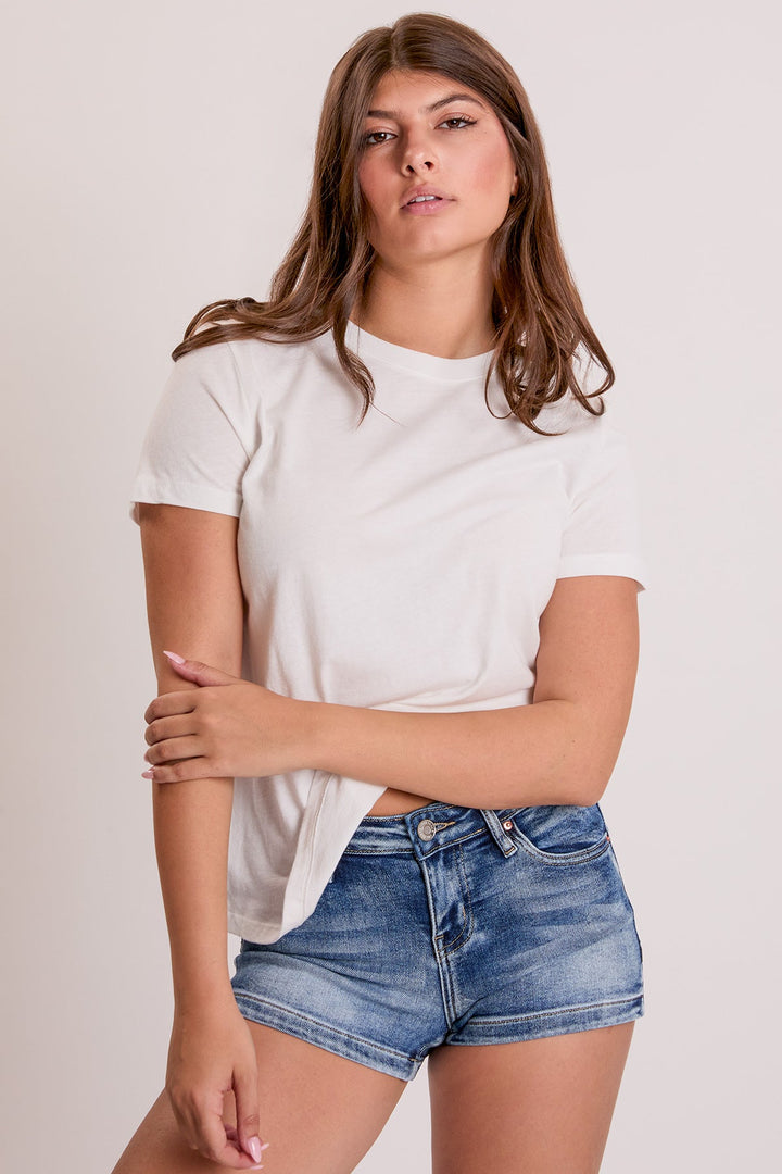 Women's Luxe Low Rise Heart Shape Pocket Shorts