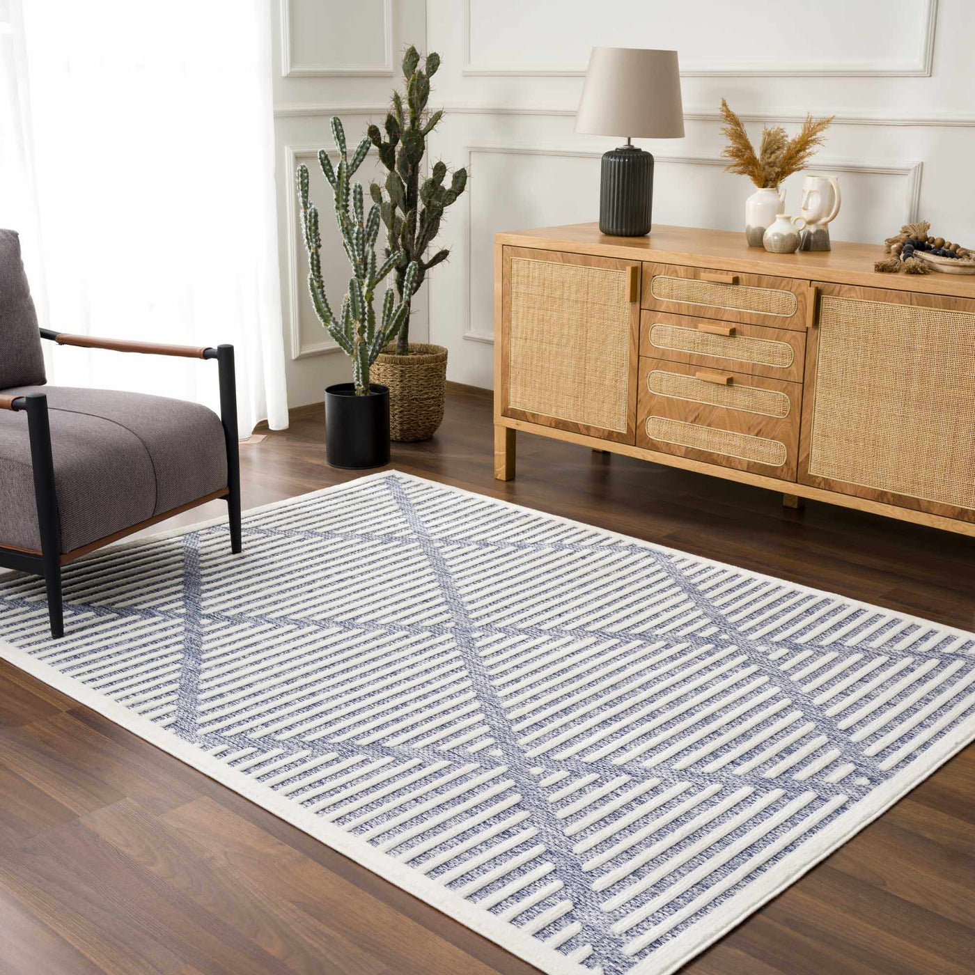 Anah Blue Outdoor Rug