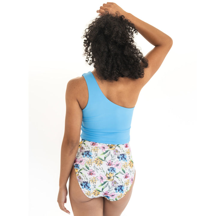 Single Shoulder Tankini Top