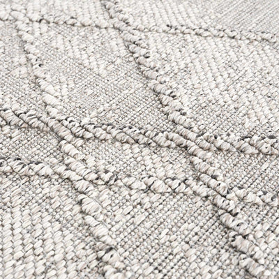 Baqer Bone & Taupe Textured Performance Rug - Clearance