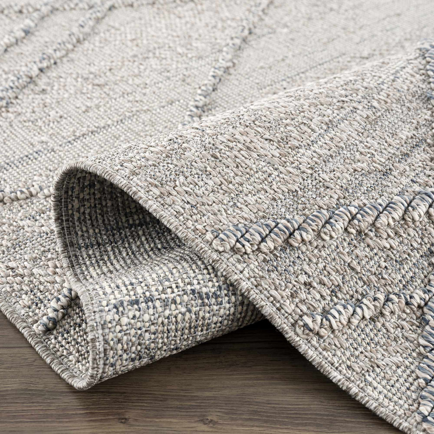 Baqer Taupe & Gray Textured Performance Rug - Clearance