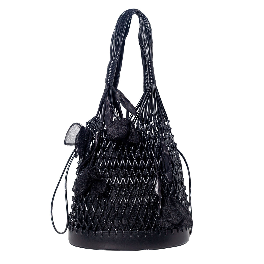 Secret Garden Macramé Tote Bag with Removable Pouch