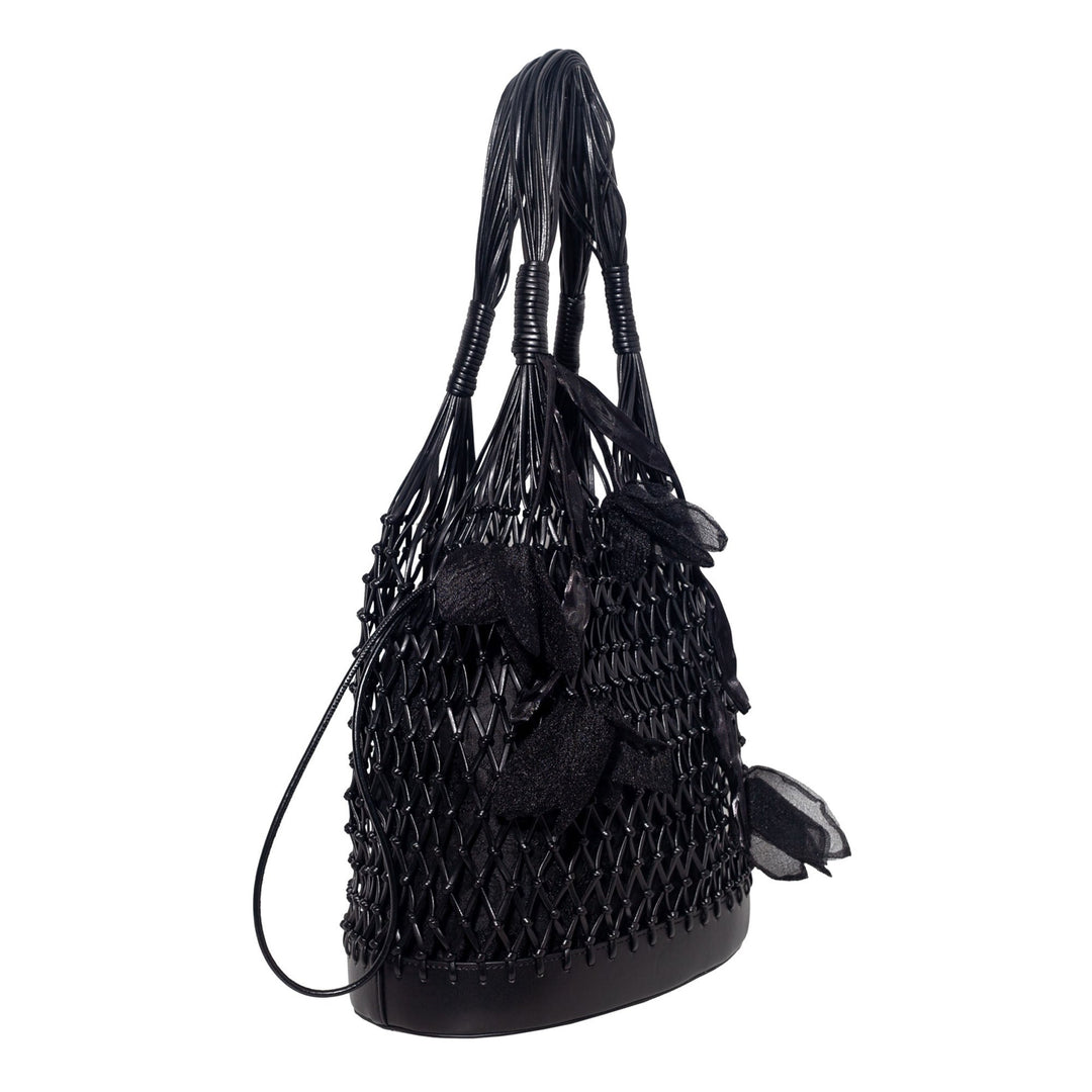 Secret Garden Macramé Tote Bag with Removable Pouch