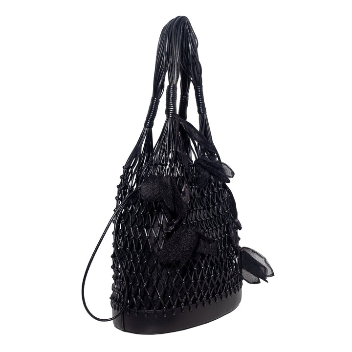 Secret Garden Macramé Tote Bag with Removable Pouch