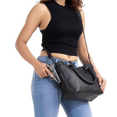 Concealed Carry Sadie Leather Satchel by Lady Conceal