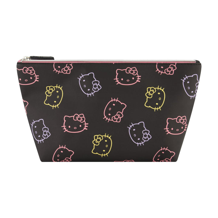 Sanrio Hello Kitty Faces Black Cosmetic Bag