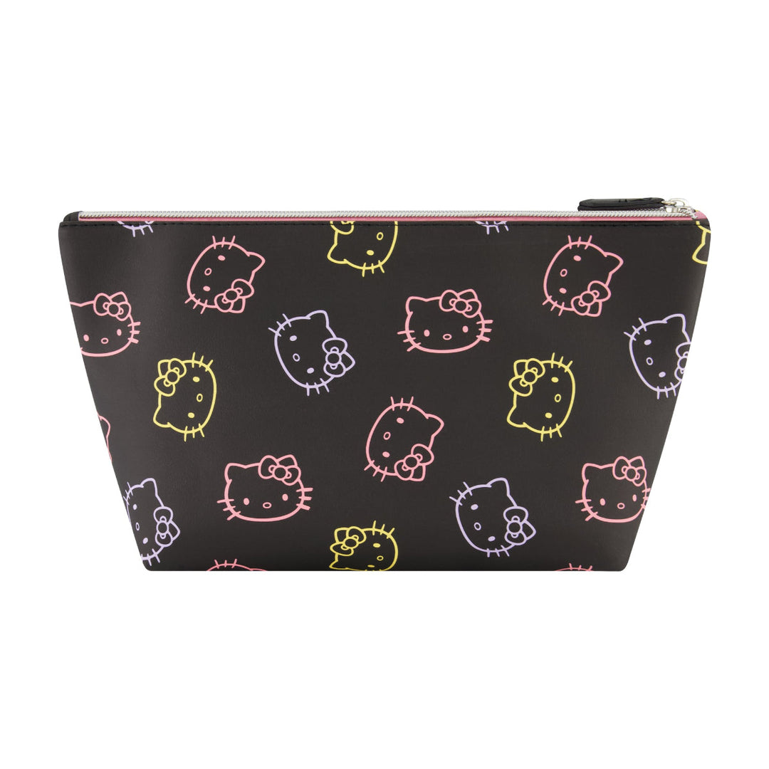Sanrio Hello Kitty Faces Black Cosmetic Bag