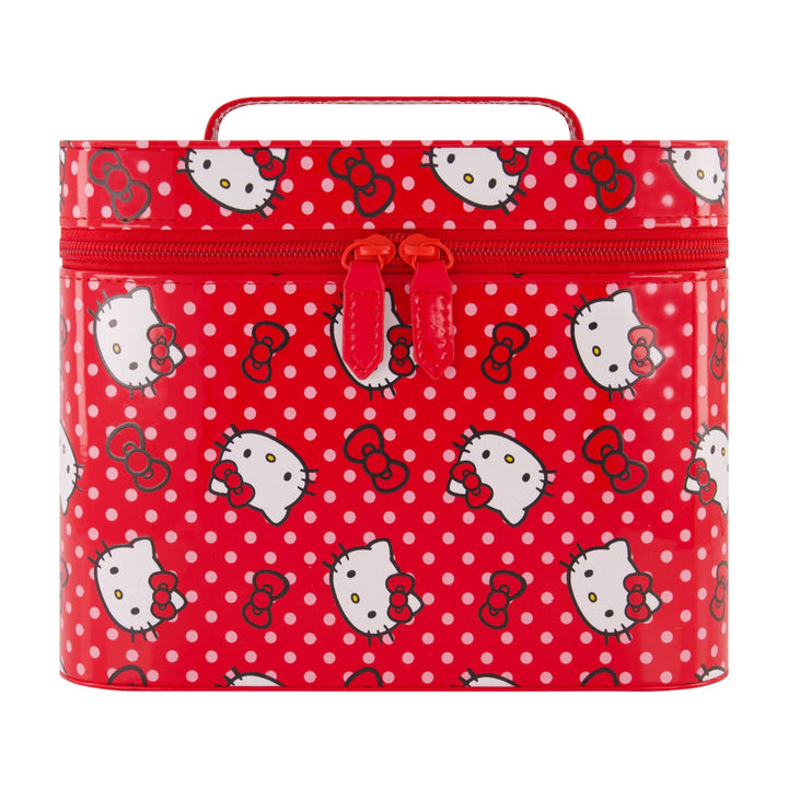 Sanrio Hello Kitty Red Polka Dot Cosmetic Case with Mirror