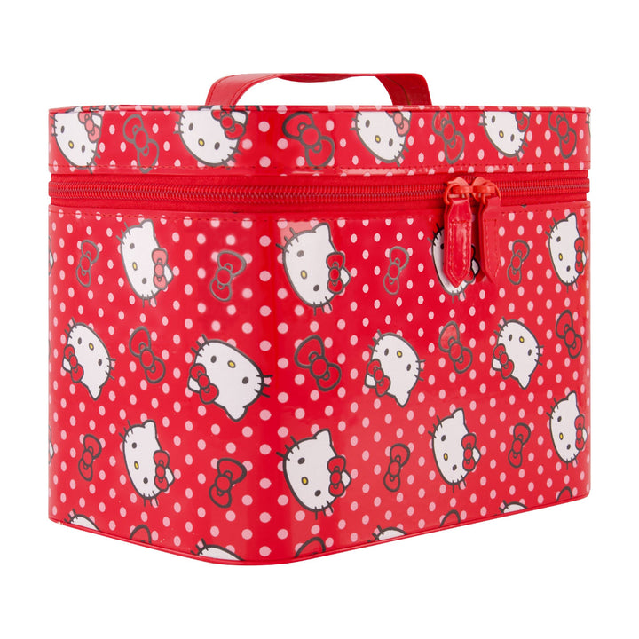 Sanrio Hello Kitty Red Polka Dot Cosmetic Case with Mirror