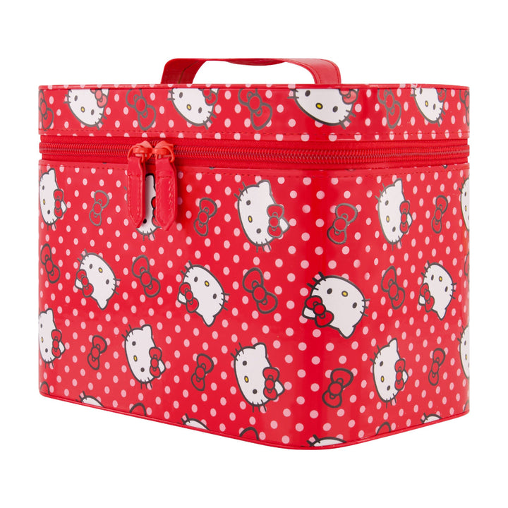 Sanrio Hello Kitty Red Polka Dot Cosmetic Case with Mirror
