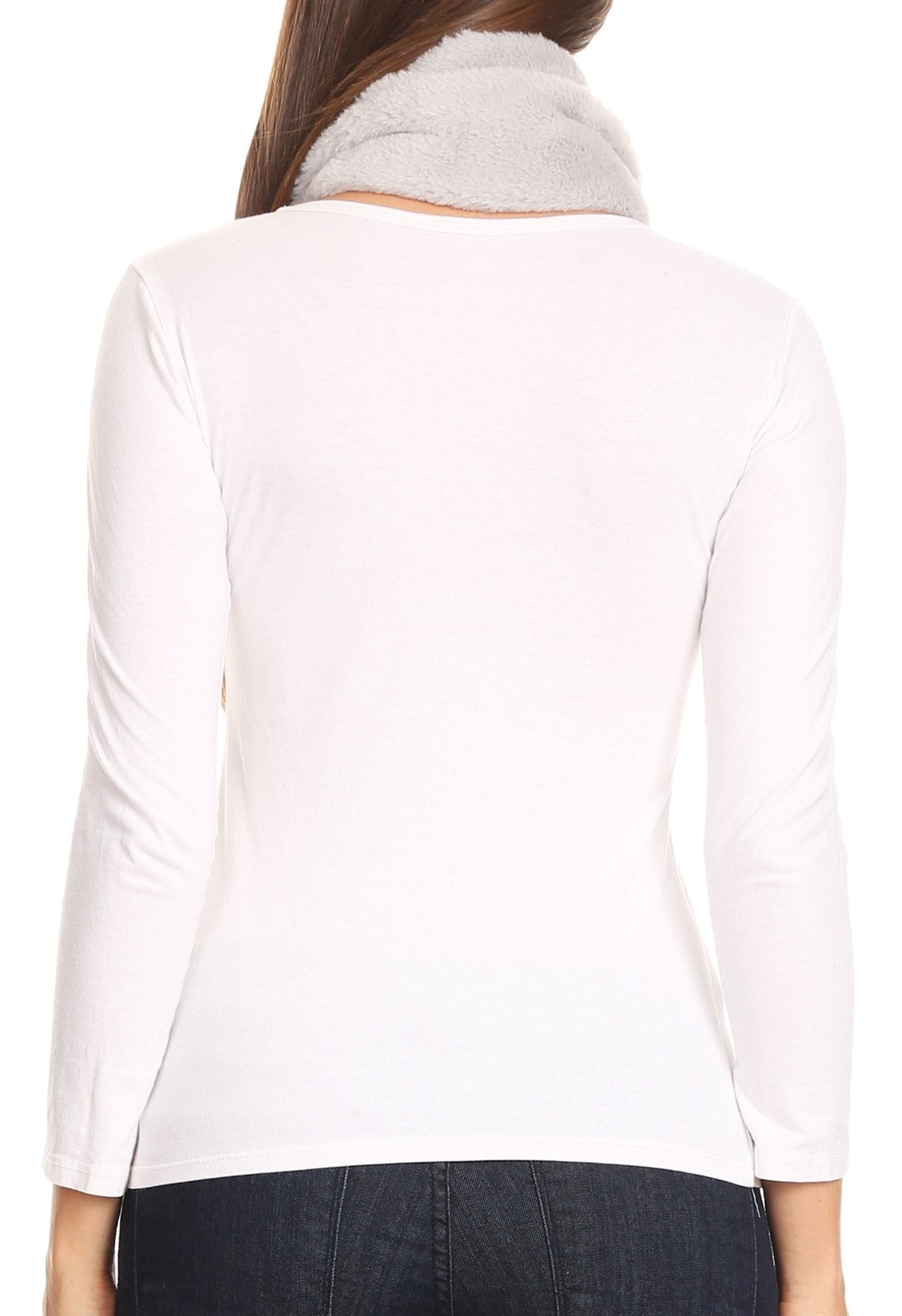 Sakkas Elise Faux Fur Mink Soft Warm Scarf with Pom-Pom