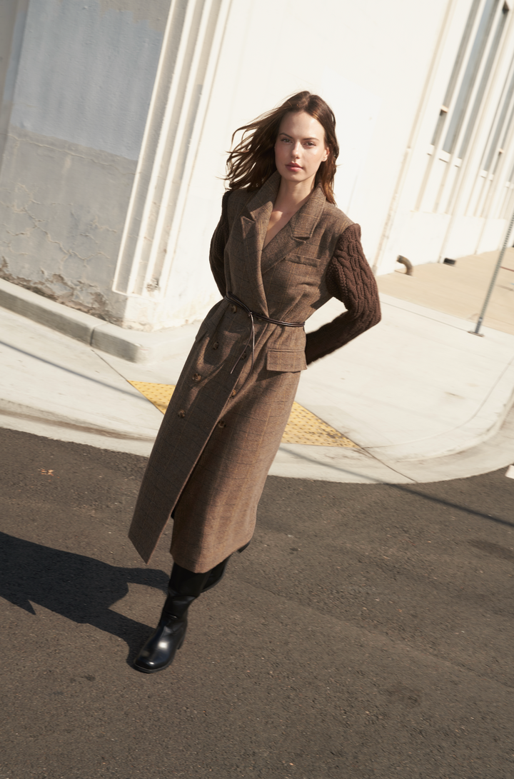 FIELDLINE HERITAGE WOVEN MIDI COAT