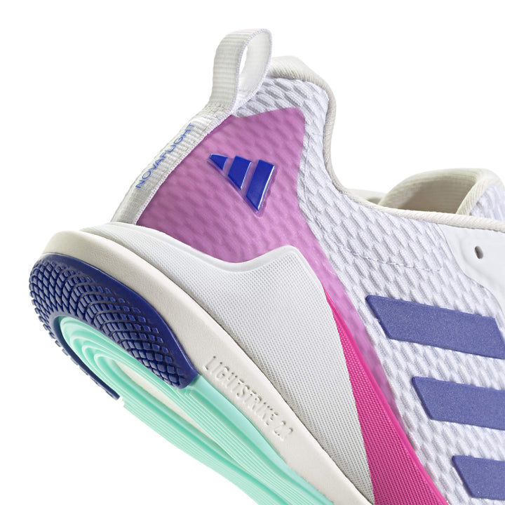 adidas Women's Novaflight 2 W Volleyball Shoe - White/Blue/Aqua