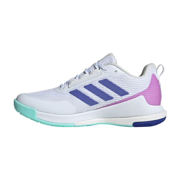 adidas Women's Novaflight 2 W Volleyball Shoe - White/Blue/Aqua