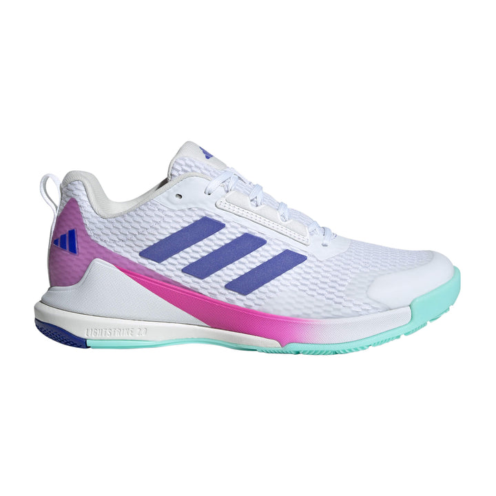 adidas Women's Novaflight 2 W Volleyball Shoe - White/Blue/Aqua